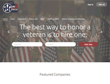 Tablet Screenshot of hireourheroes.com